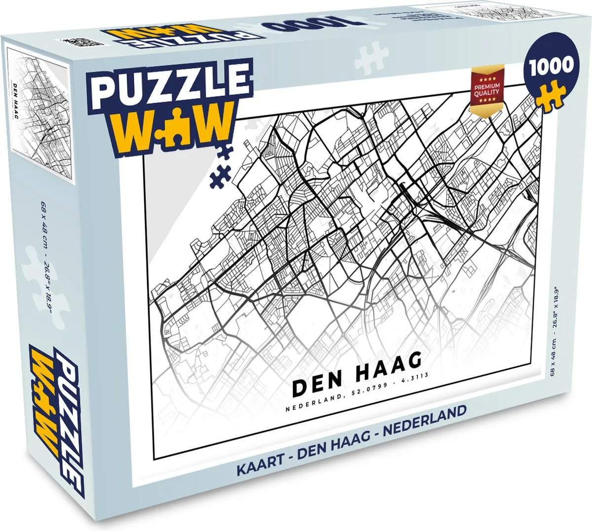 PuzzleWow Legpuzzel Den Haag Nederland 1000 Stuks