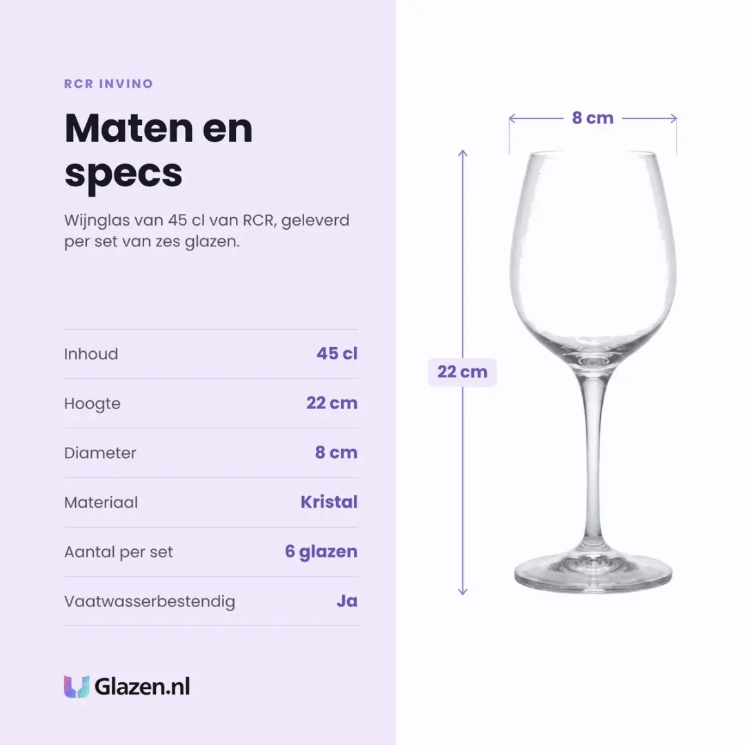 RCR Invino Wijnglazen 45cl - 6 Stuks - afbeelding 3 van 6
