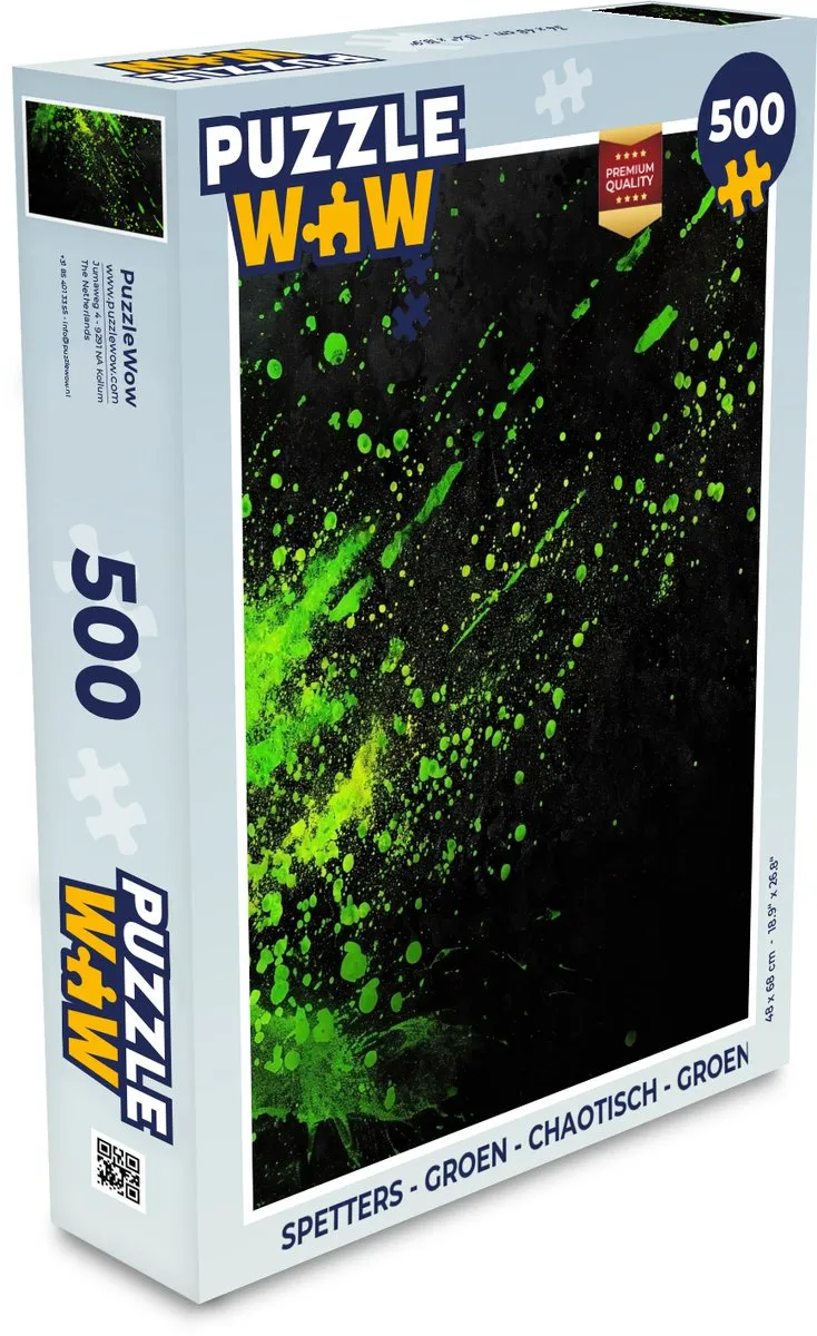 PuzzleWow Spetters Legpuzzel 500 Stuks