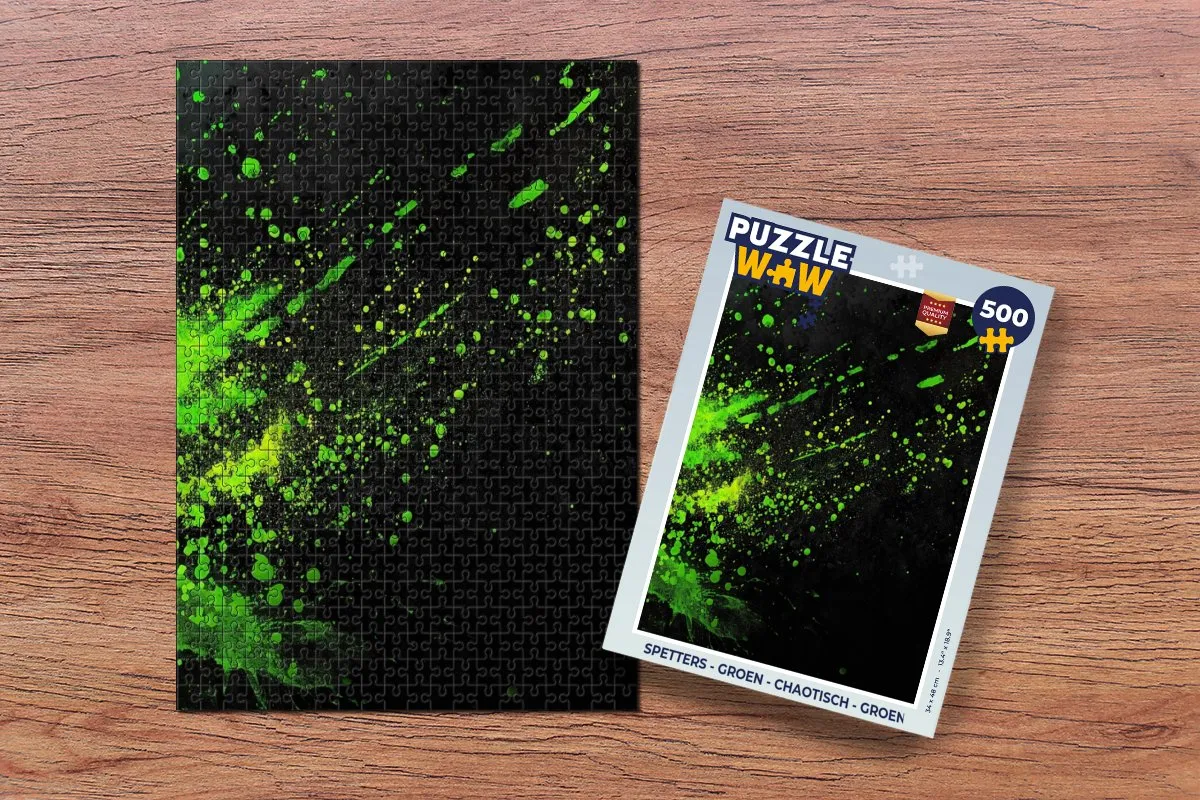 PuzzleWow Spetters Legpuzzel 500 Stuks - Groen