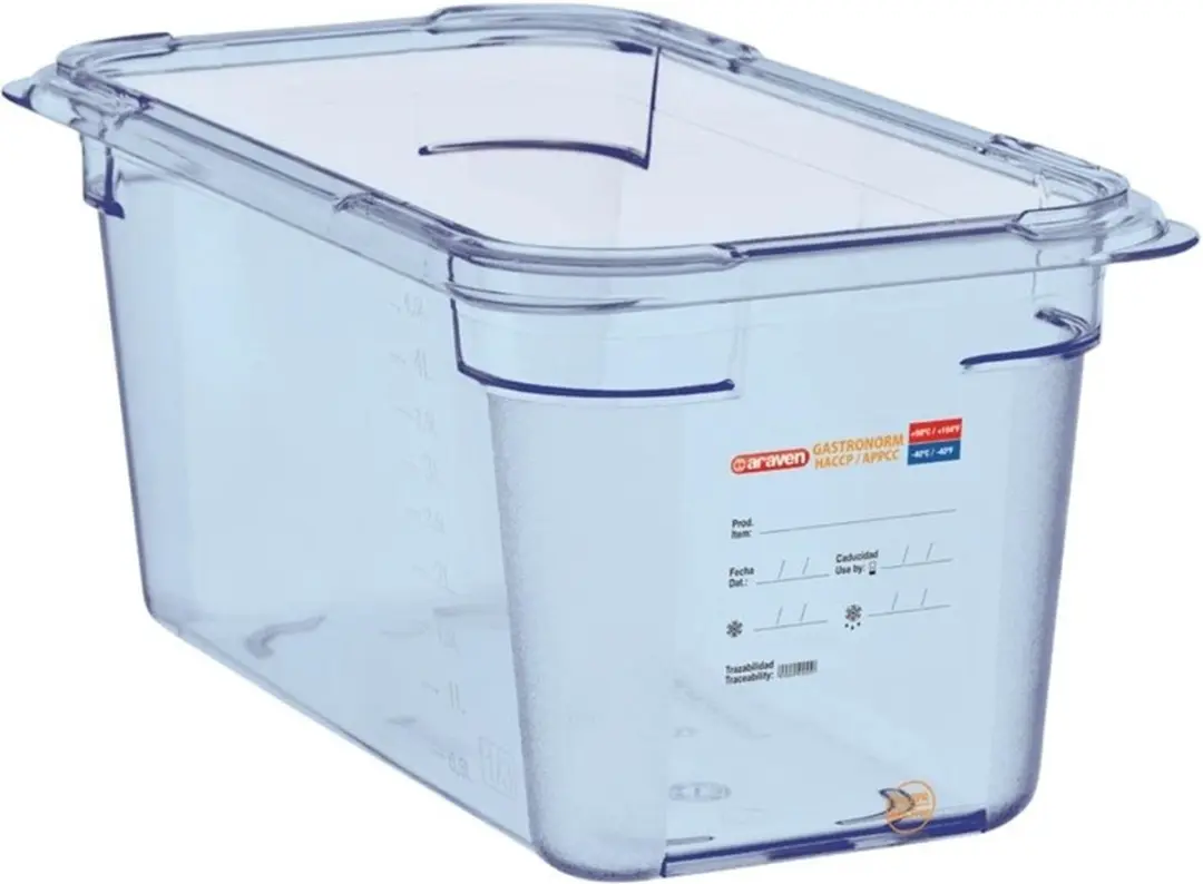 Araven ABS blauwe GN 1/3 voedseldoos 15cm diep