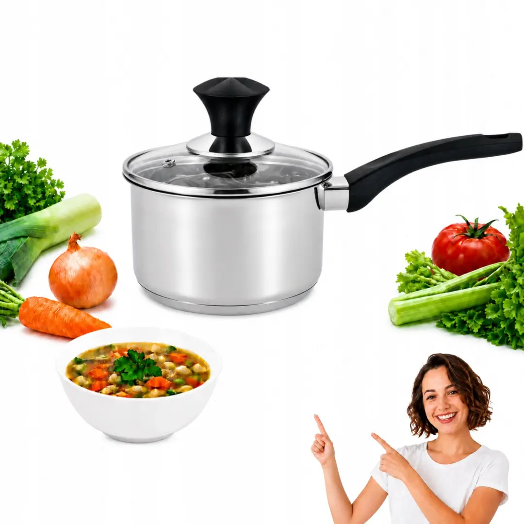 Amefa Sahara RVS steelpan met deksel, 14 cm, 1.2L, Inductie