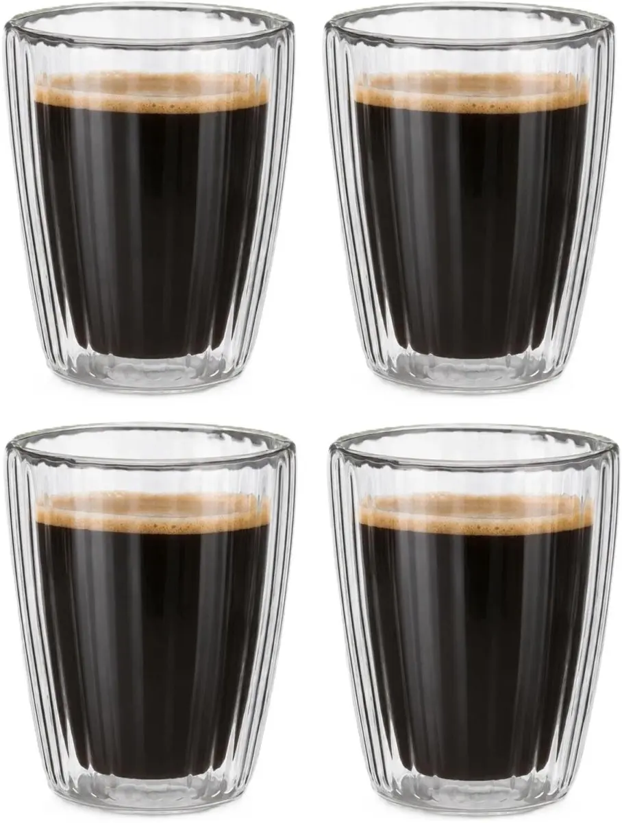 Excellent Houseware dubbelwandige Koffieglazen