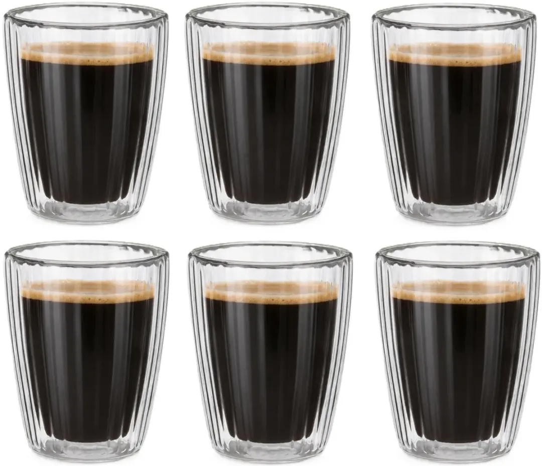 Excellent Houseware dubbelwandige Koffieglazen
