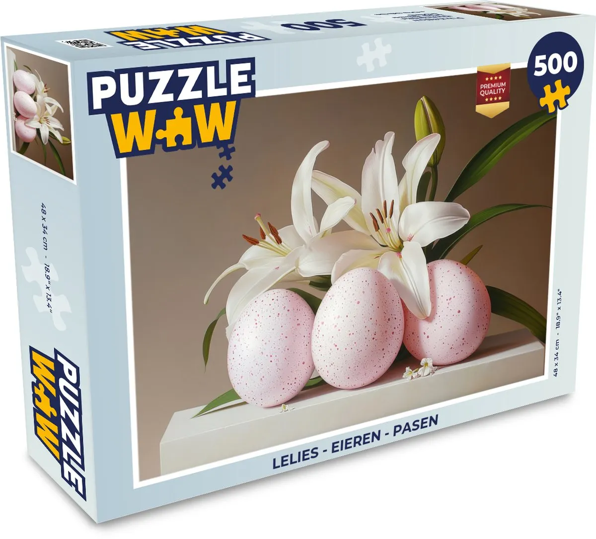 PuzzleWow Pasen Lelies - Legpuzzel 500 Stuks - 8721172701237