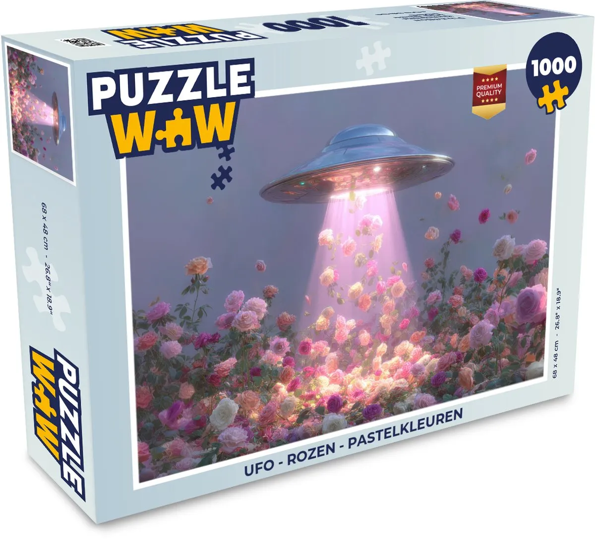 PuzzleWow Ufo Rozen Legpuzzel 1000 Stuks