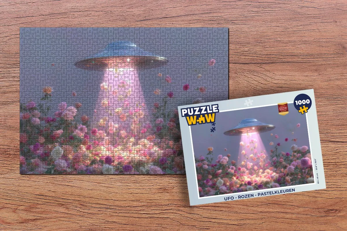 PuzzleWow Ufo Rozen Legpuzzel 1000 Stuks