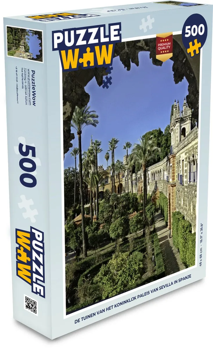 PuzzleWow Sevilla Legpuzzel 500 Stuks - Multicolor