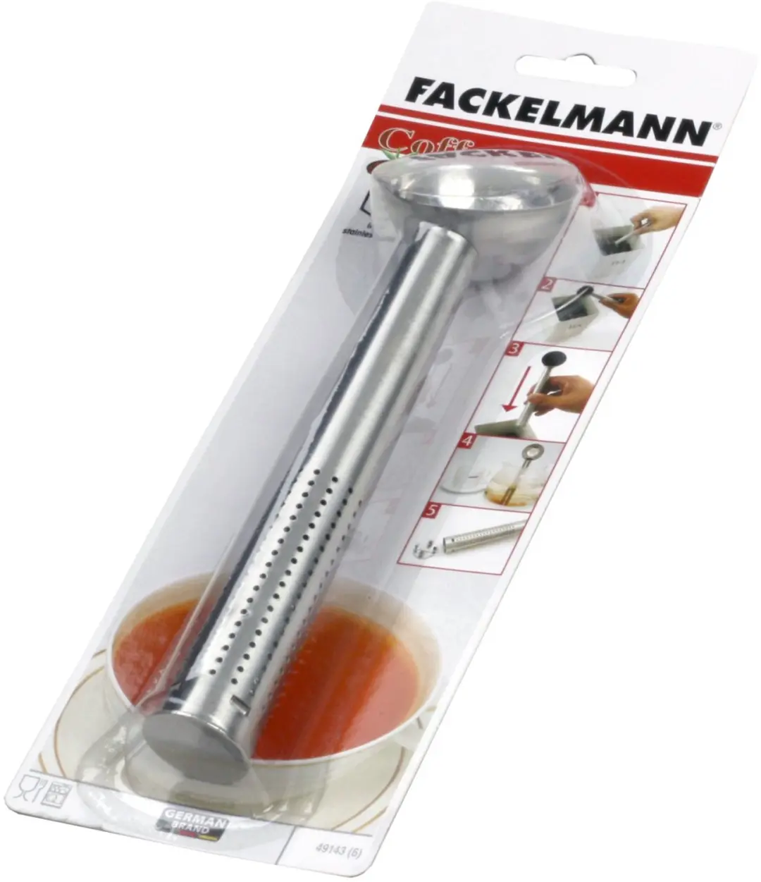 Fackelmann RVS theefilter lepel