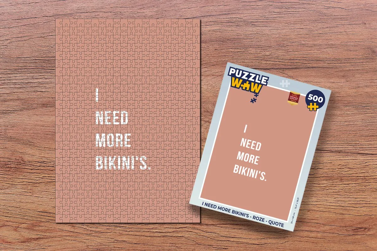 PuzzleWow I Need More Bikini's Legpuzzel 500 Stuks - Multicolor