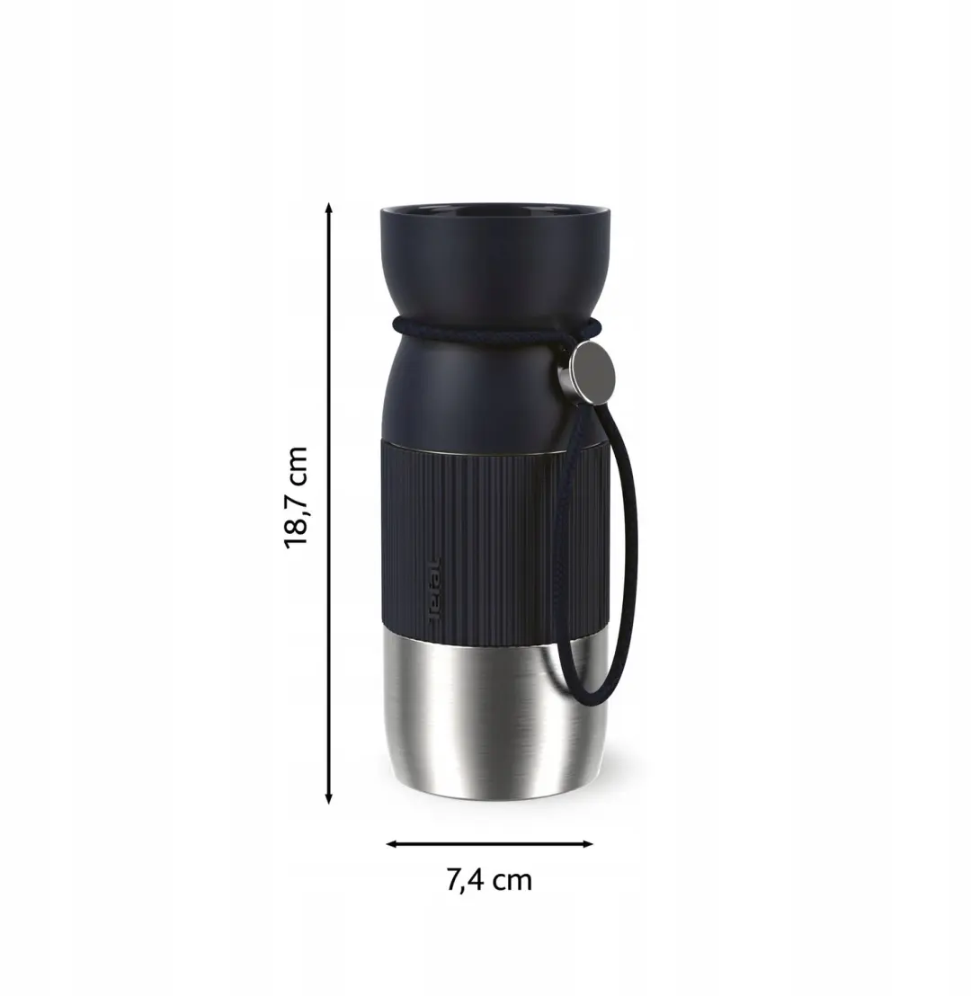 Tefal beYou Thermosbeker 360ml - Zilver - afbeelding 2 van 5