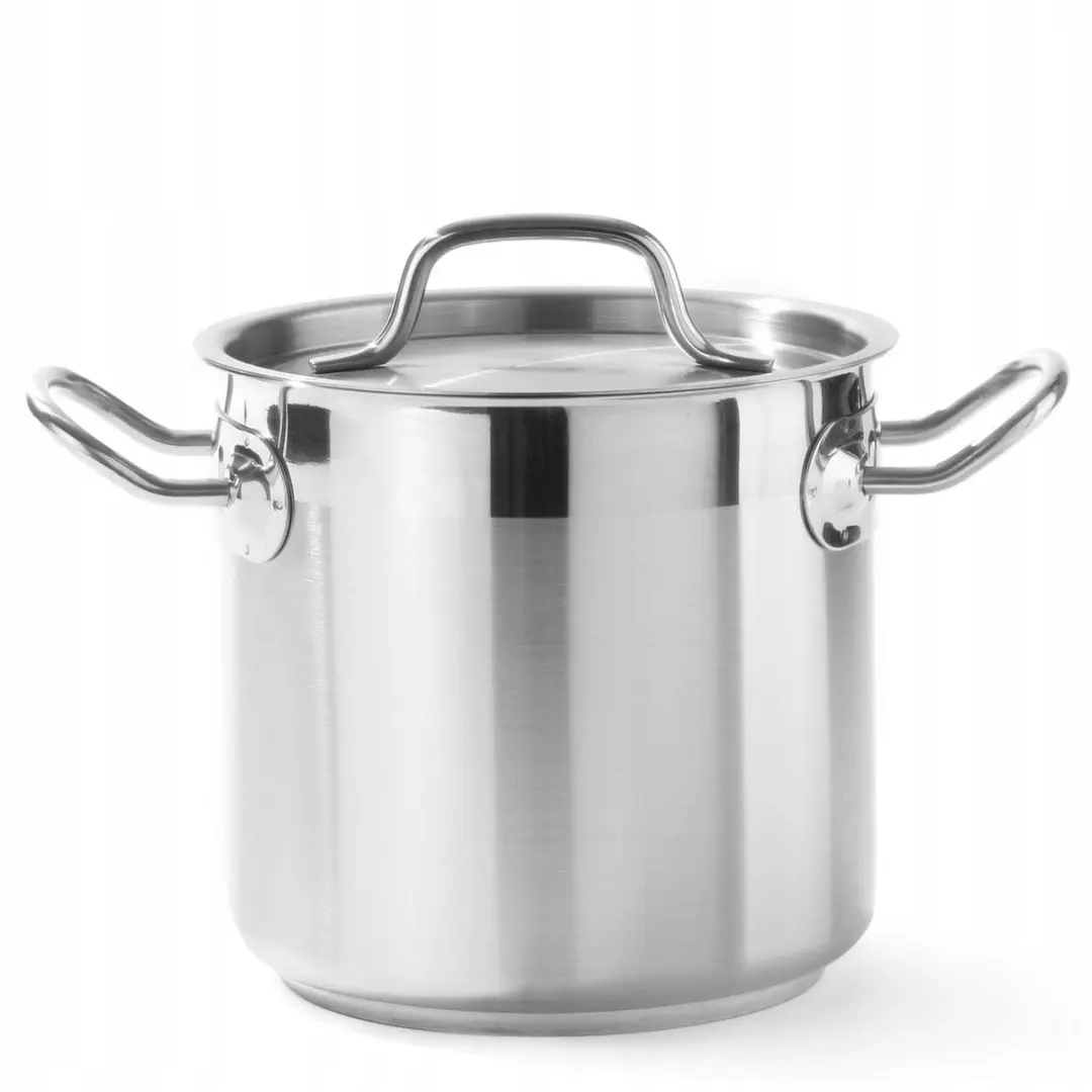 Hendi Profi Line Hoge Pan 3L Ø16cm RVS Sandwichbodem met Deksel