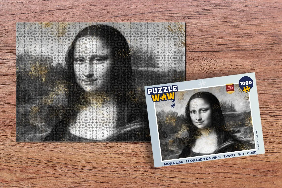 PuzzleWow Mona Lisa Legpuzzel 1000 Stuks - Multicolor