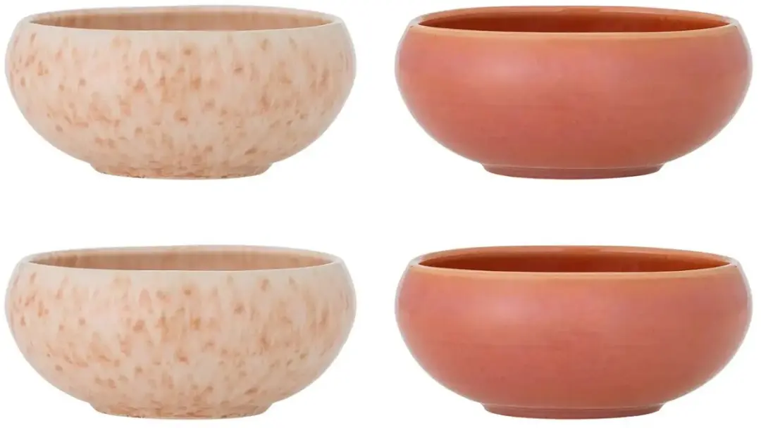 Bloomingville Roselyn Schalen - Roze - 4 Stuks 500ml - afbeelding 2 van 6