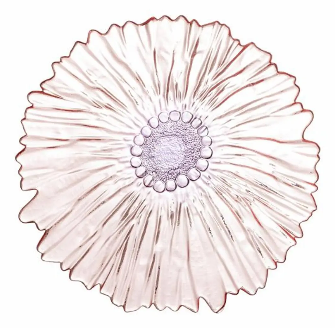 Bloomingville Schaal glas roze Mariko 31cm