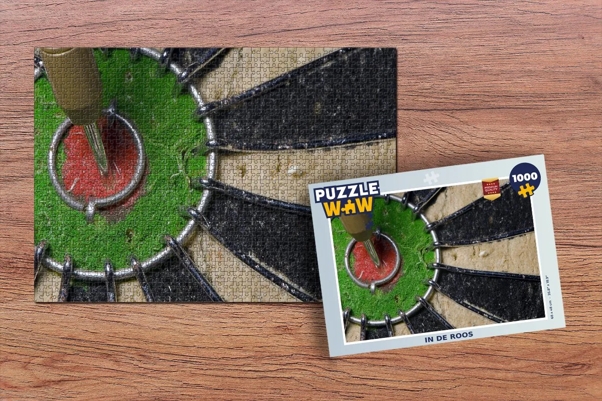 PuzzleWow Legpuzzel In de Roos 1000 Stuks - Multicolor
