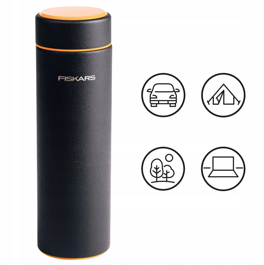 Fiskars On-the-go Thermosbeker 500ml - Zwart - afbeelding 4 van 5