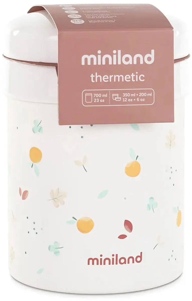 Miniland ML89575 Thermos Lunchbox - 700ml - Silver - afbeelding 2 van 5