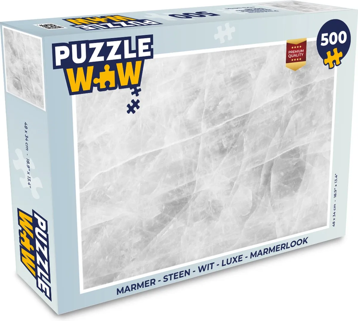 PuzzleWow Marmerlook Legpuzzel 500 Stuks