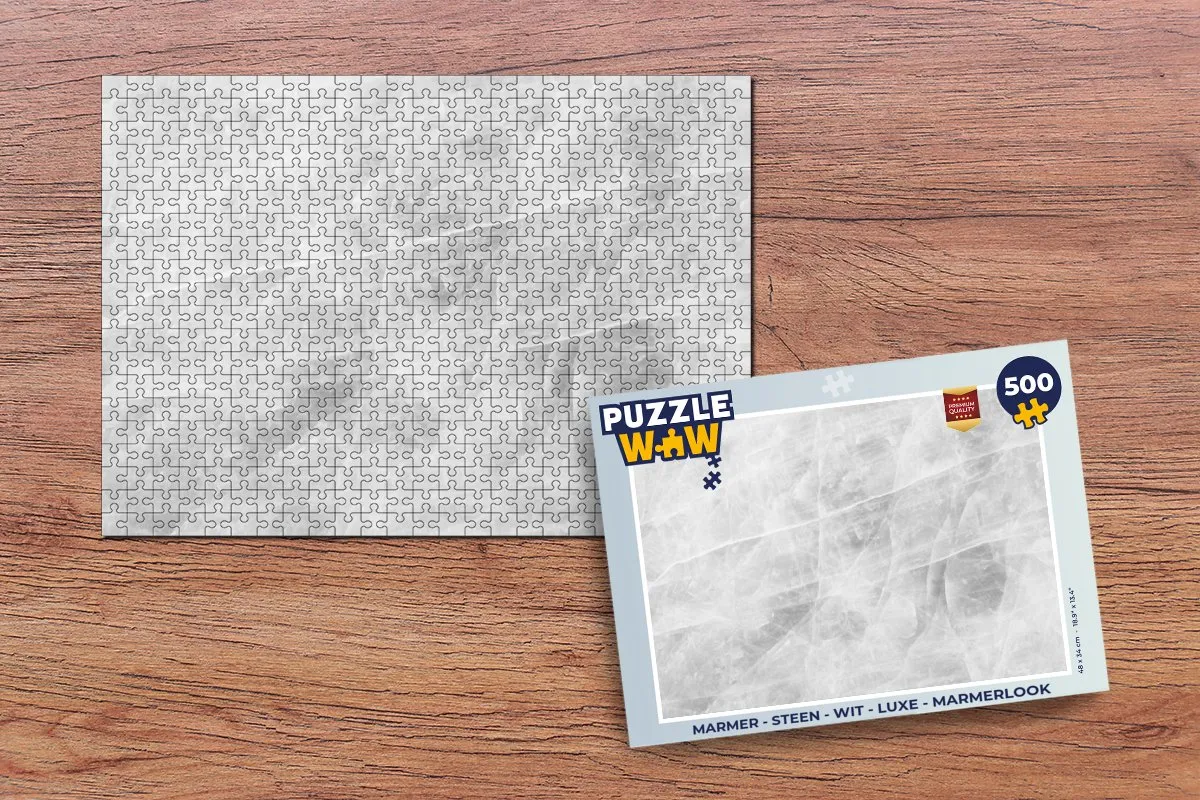 PuzzleWow Marmerlook Legpuzzel 500 Stuks - Multicolor