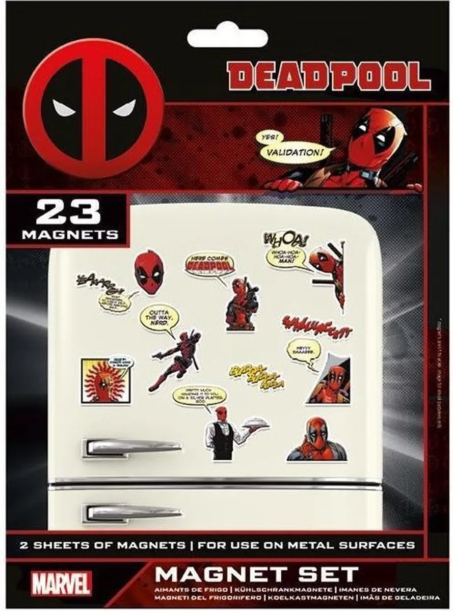 Marvel Deadpool Magnet Set