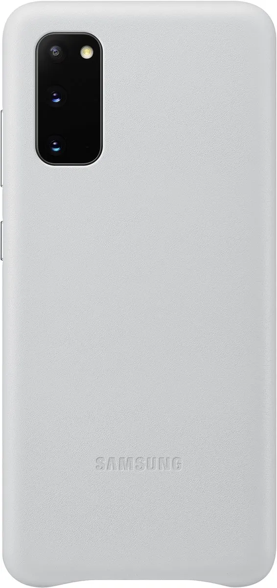 Samsung Galaxy S20 Leather Cover EF-VG980LSEGEU - Lichtgrijs
