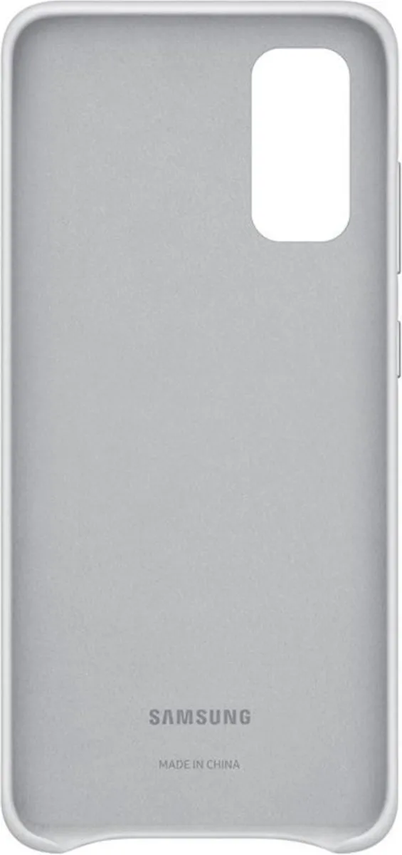Samsung Galaxy S20 Leather Cover EF-VG980LSEGEU - Lichtgrijs