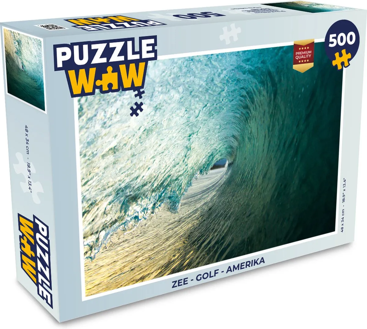 PuzzleWow Zee - Golf - Amerika Legpuzzel 500 Stuks - Multicolor