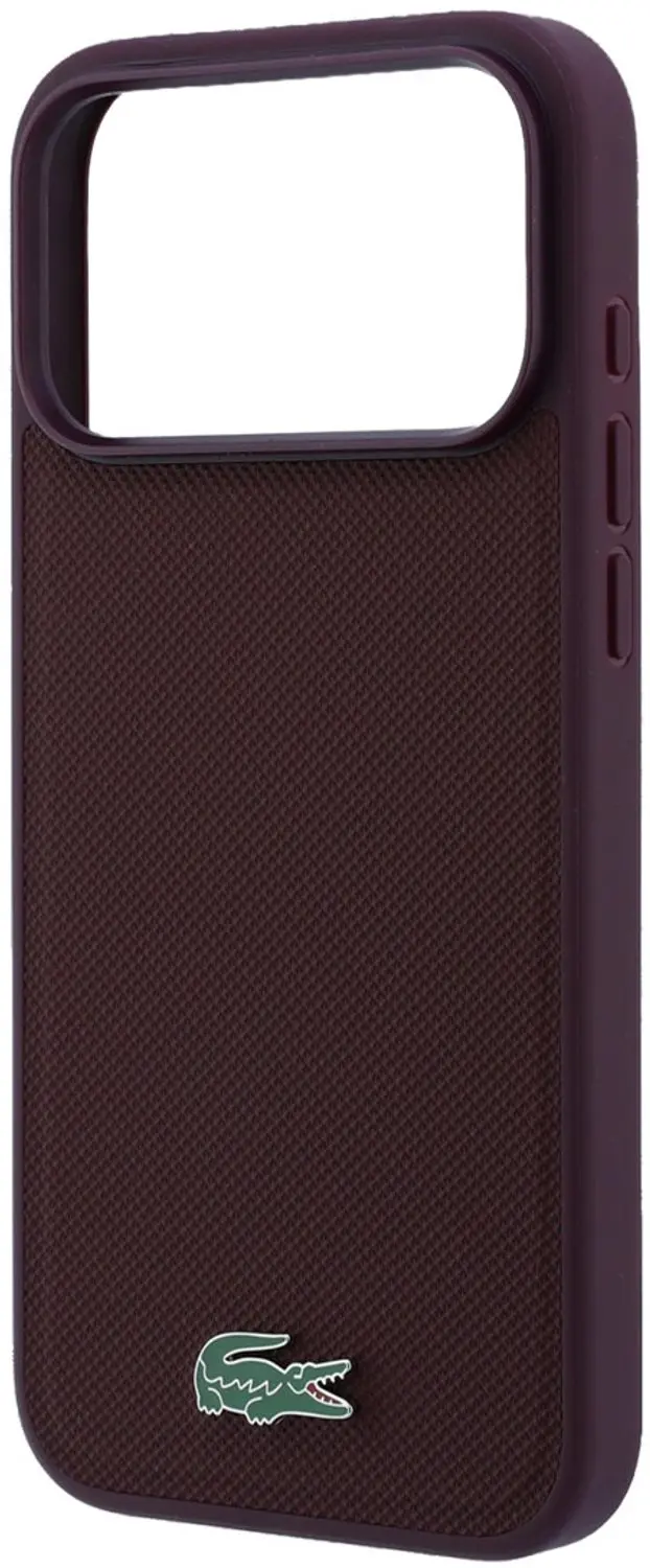 Lacoste Petit Pique MagSafe-hoesje iPhone 18 Pro - Bordeauxrood - afbeelding 6 van 6