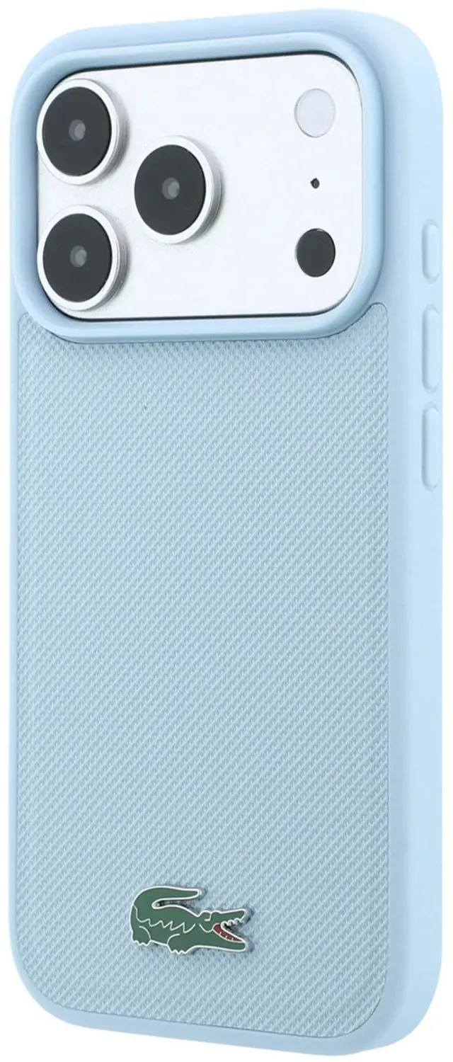 Lacoste Petit Pique MagSafe Hoesje iPhone 18 Pro - Lichtblauw - afbeelding 2 van 6