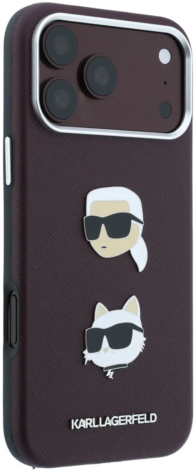 Karl Lagerfeld iPhone 18 Pro Hoesje - Bordeauxrood - afbeelding 2 van 6