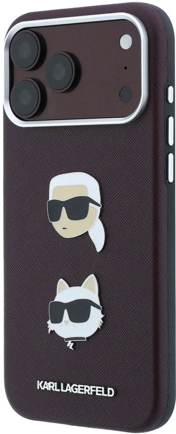 Karl Lagerfeld iPhone 18 Pro Hoesje - Bordeauxrood - afbeelding 4 van 6