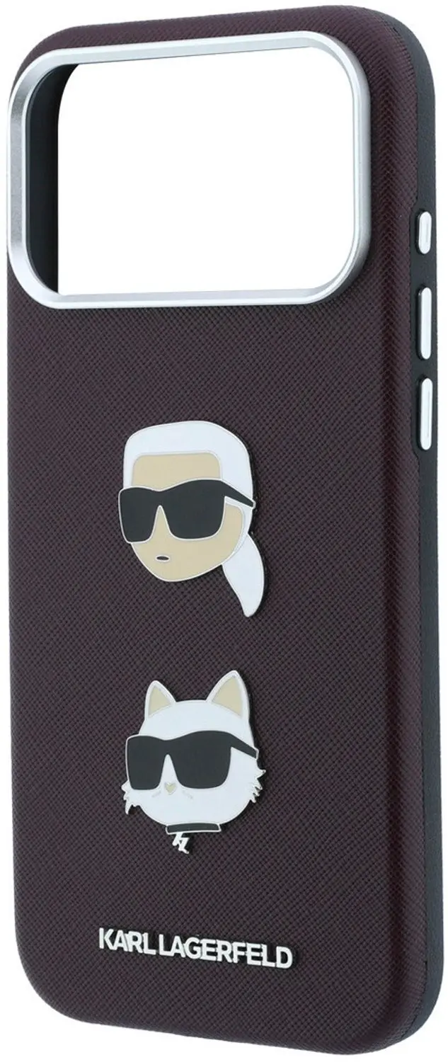 Karl Lagerfeld Hoesje iPhone 18 Pro Max - Bordeauxrood - afbeelding 6 van 6