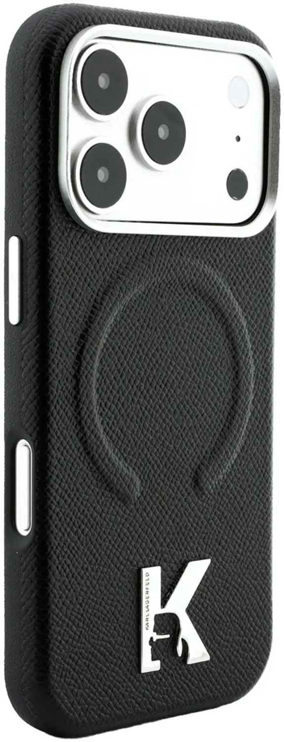 Karl Lagerfeld iPhone 18 Pro Hoesje - MagSafe - Zwart - afbeelding 4 van 6