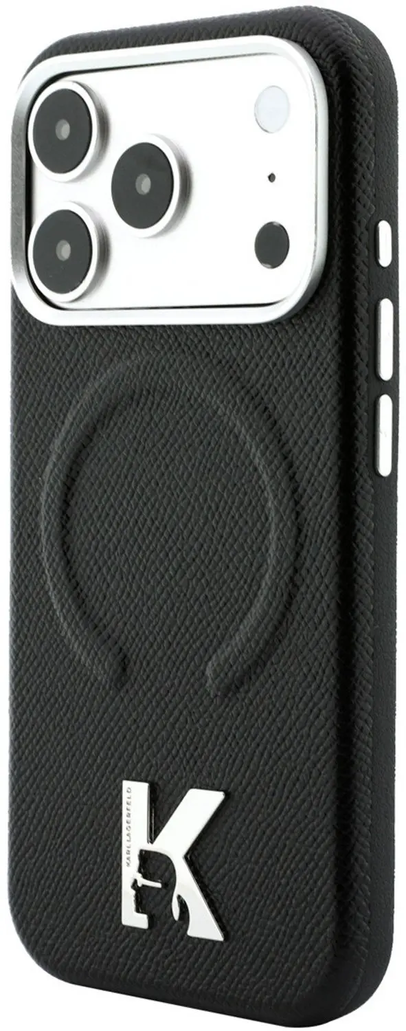 Karl Lagerfeld iPhone 18 Pro Hoesje - MagSafe - Zwart - afbeelding 2 van 6