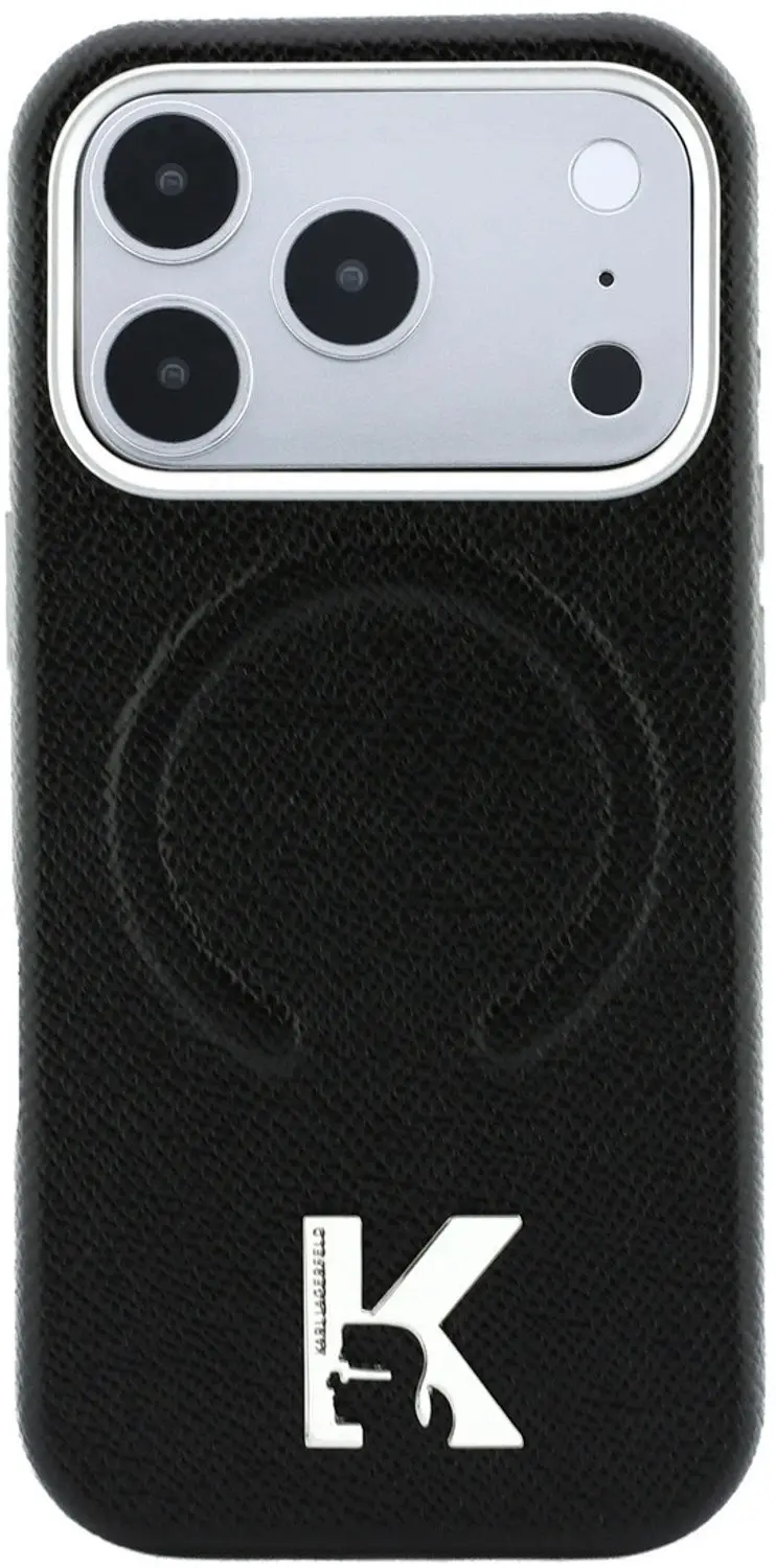 Karl Lagerfeld iPhone 18 Pro Hoesje - MagSafe - Zwart - afbeelding 3 van 6