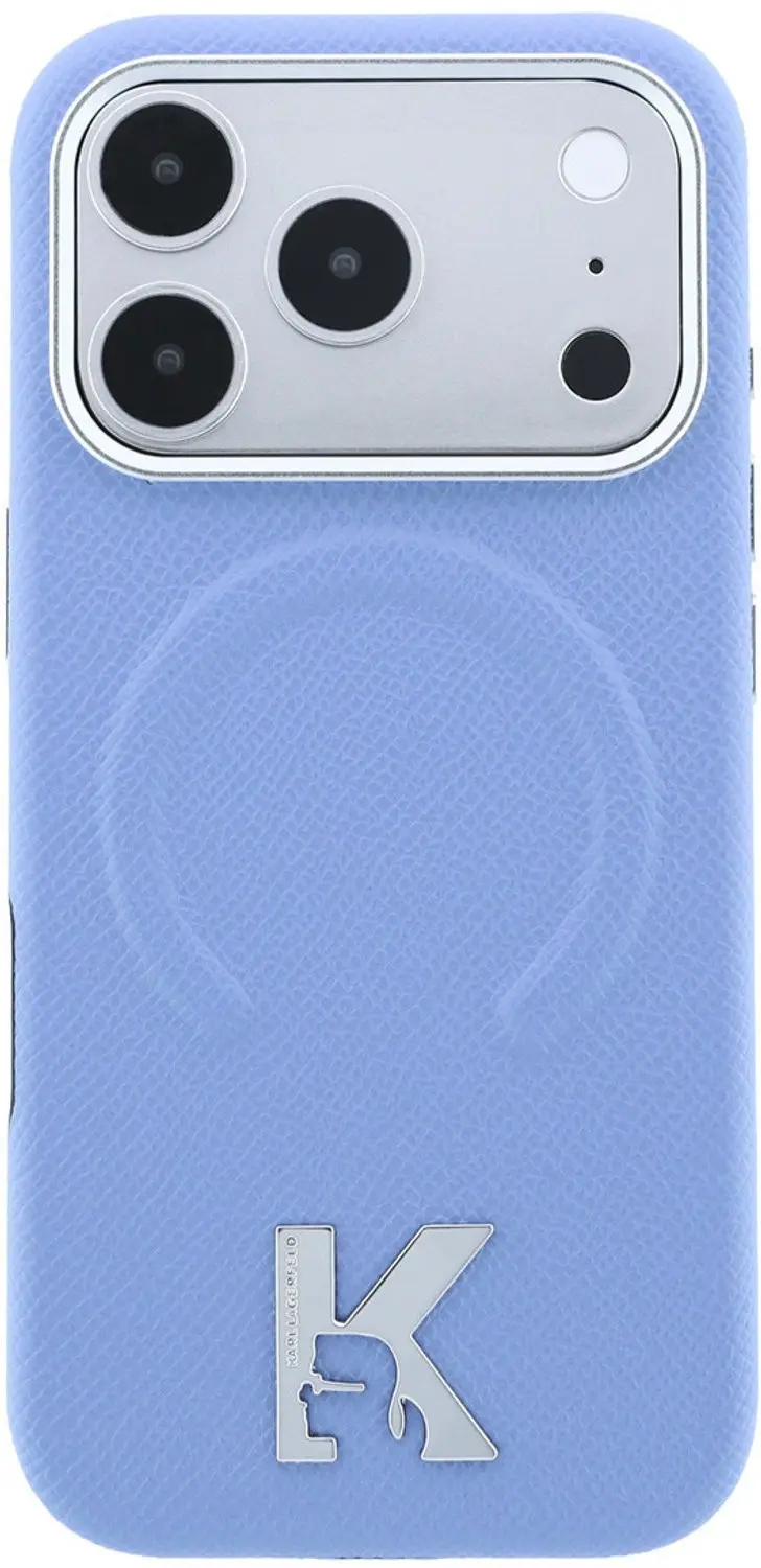 Karl Lagerfeld iPhone 18 Pro Hoesje - Lichtblauw - afbeelding 3 van 6