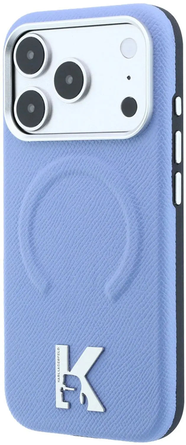 Karl Lagerfeld iPhone 18 Pro Hoesje - Lichtblauw - afbeelding 2 van 6