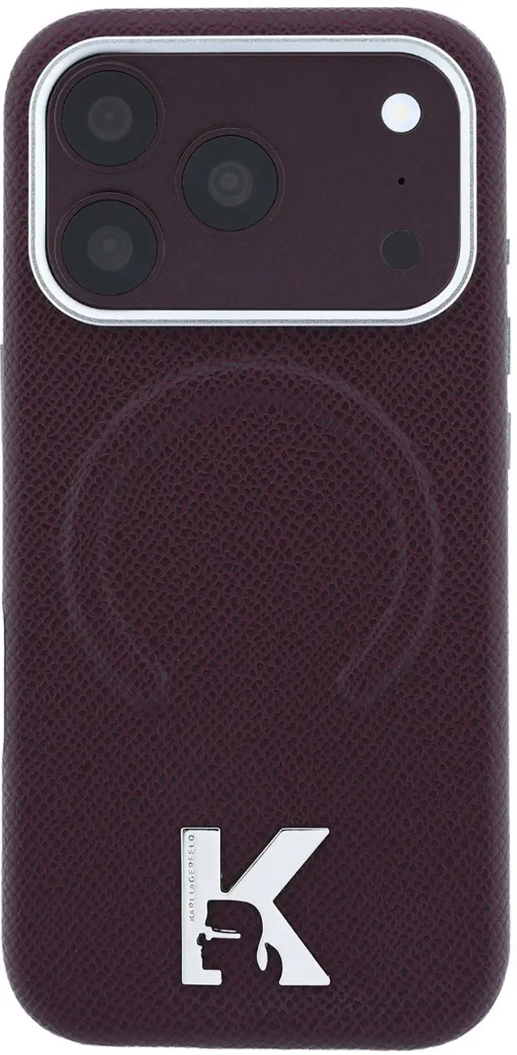 Karl Lagerfeld KF003261 iPhone 18 Pro Hoesje - Bordeauxrood - afbeelding 2 van 6