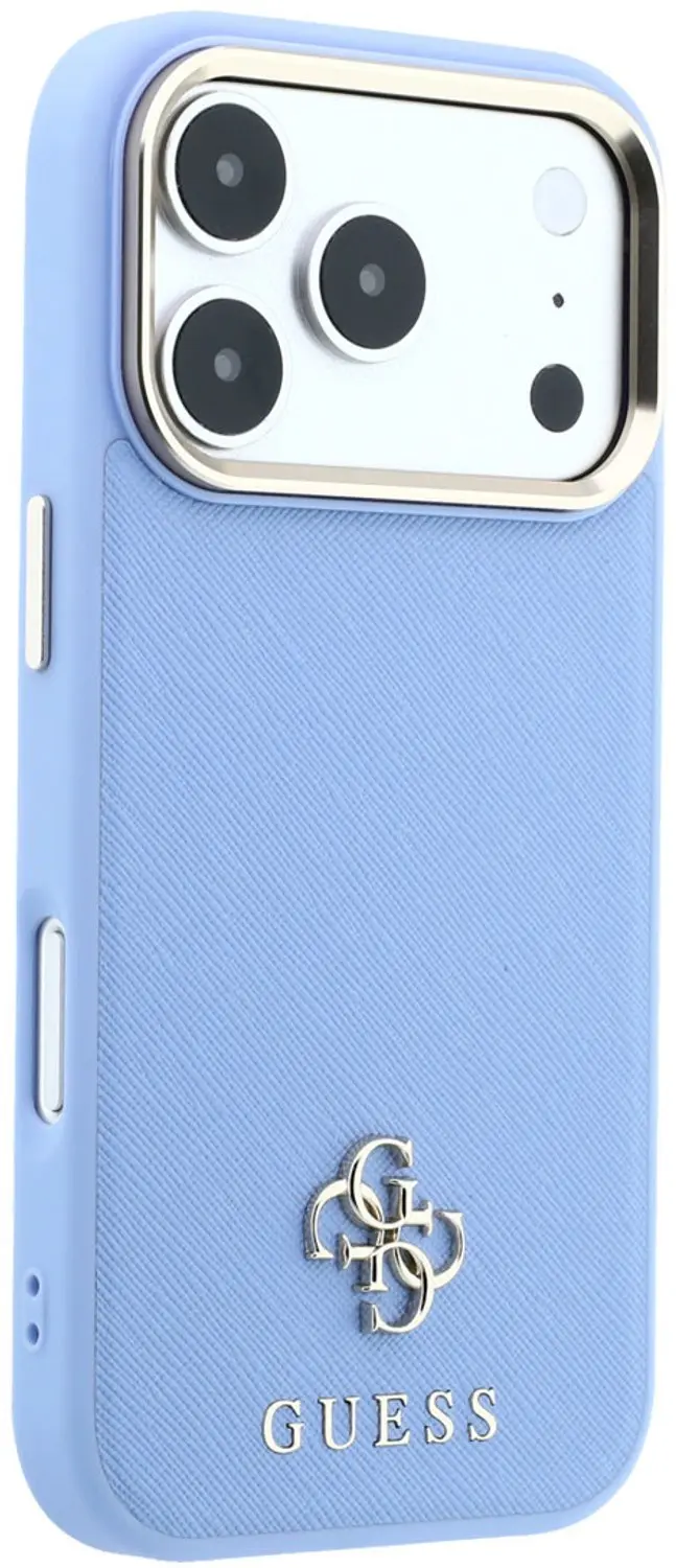 Guess Saffiano MagSafe iPhone 18 Pro Max - Lichtblauw - afbeelding 5 van 6