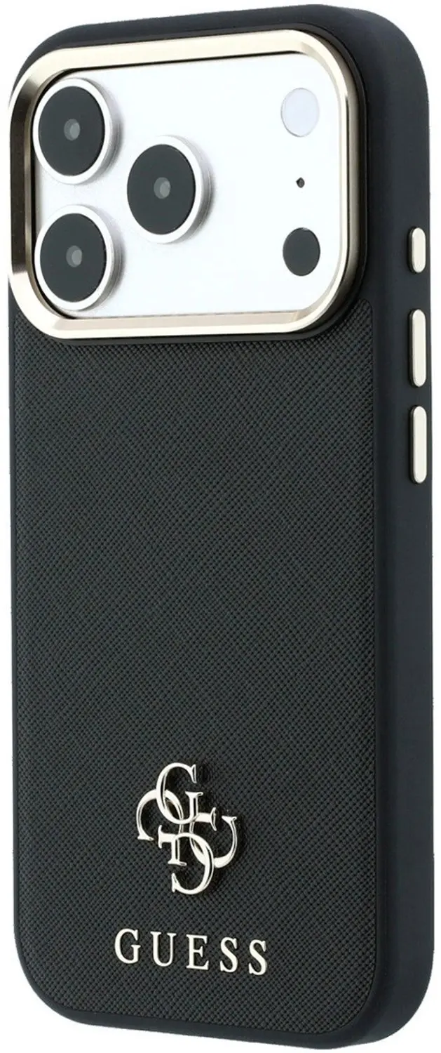 Guess Saffiano MagSafe Hoesje - iPhone 18 Pro - Zwart - afbeelding 5 van 6