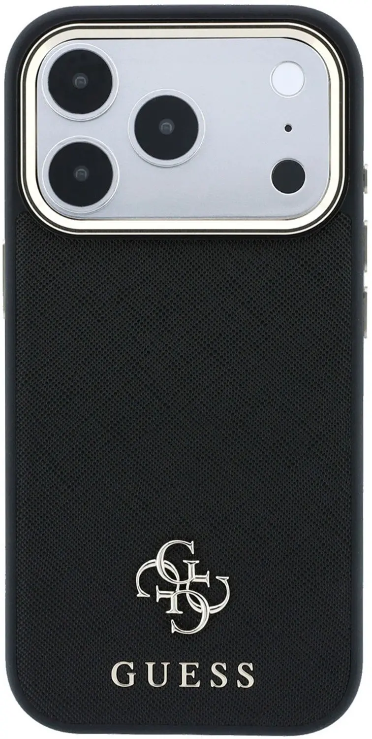Guess Saffiano MagSafe Hoesje - iPhone 18 Pro - Zwart - afbeelding 3 van 6
