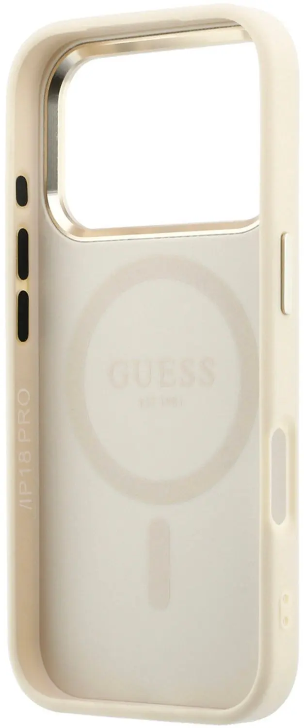 Guess Saffiano Hoesje iPhone 18 Pro - Beige - afbeelding 4 van 6