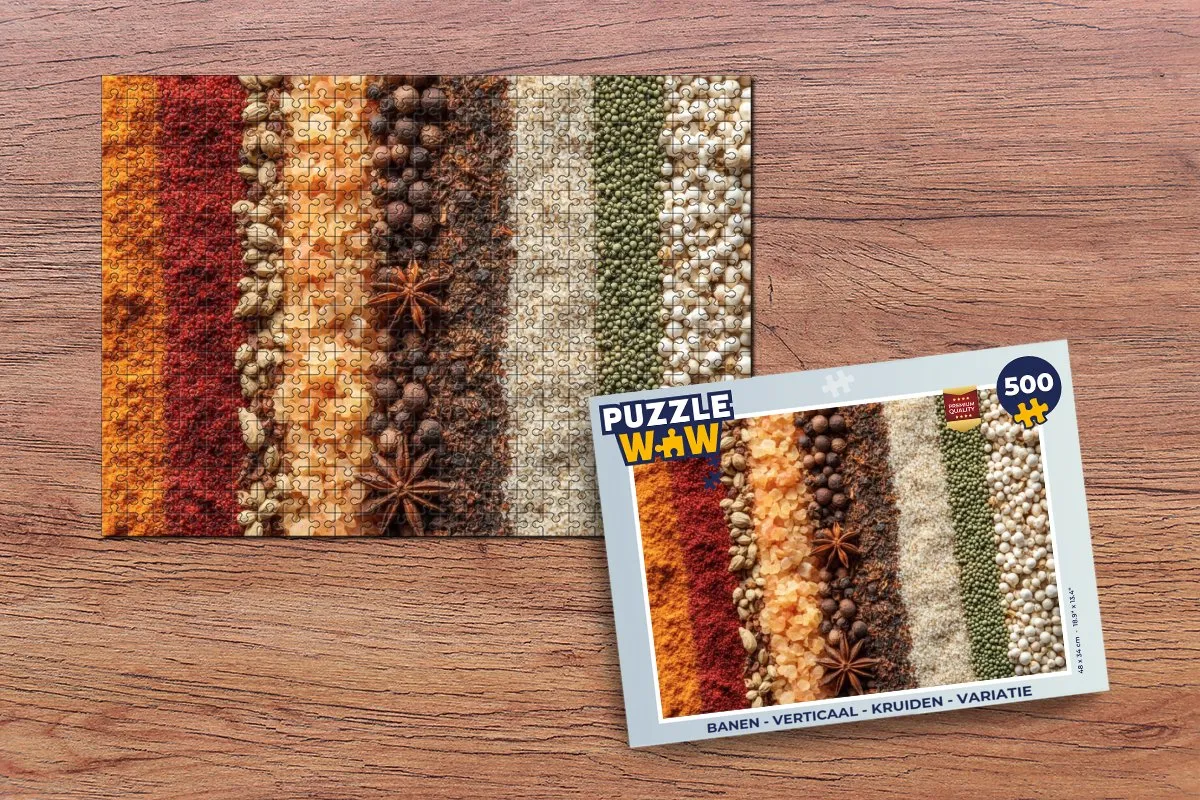 PuzzleWow Verticaal Kruiden Legpuzzel 500 Stuks - 8721374596723