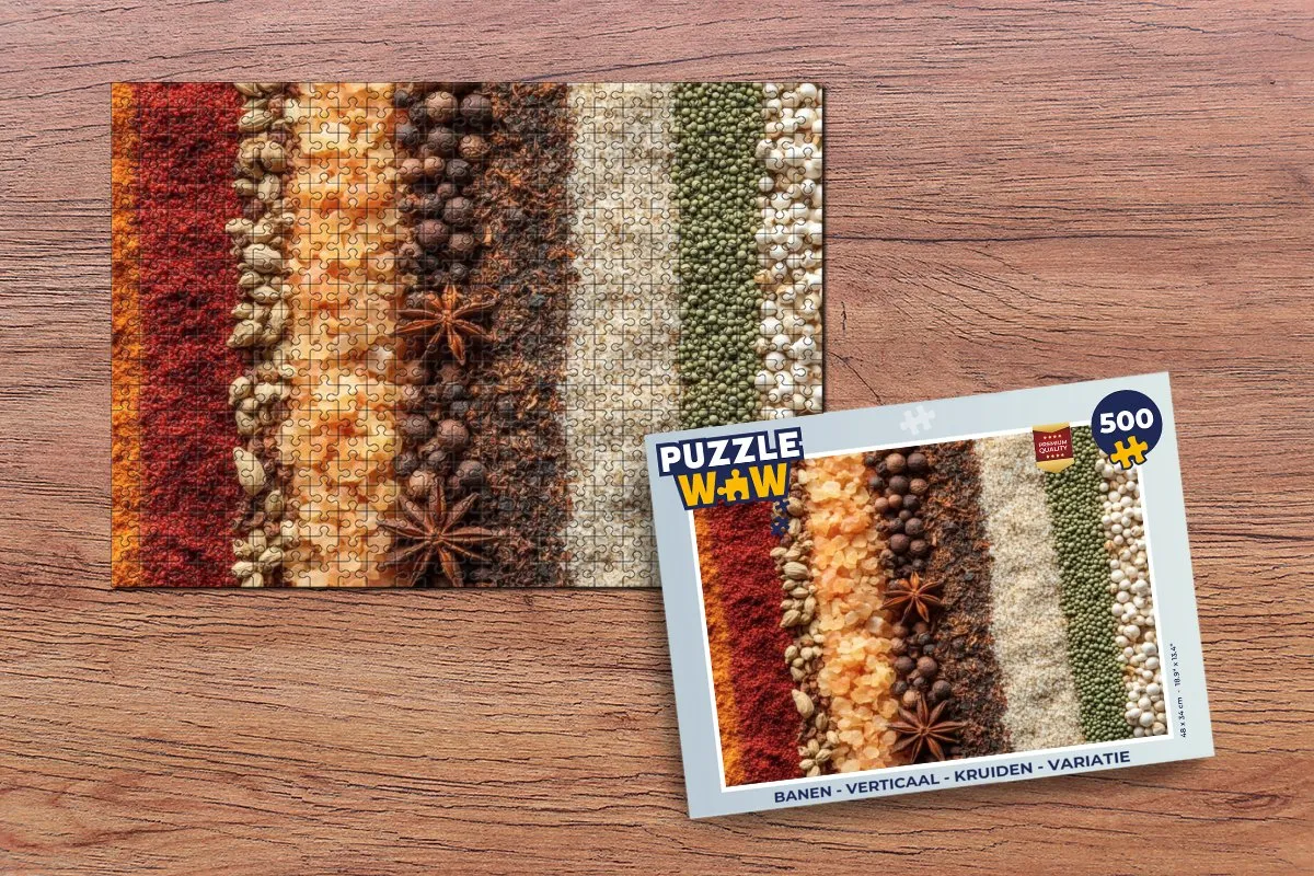 PuzzleWow Verticaal Kruiden Legpuzzel 500 Stuks - 8721374596723