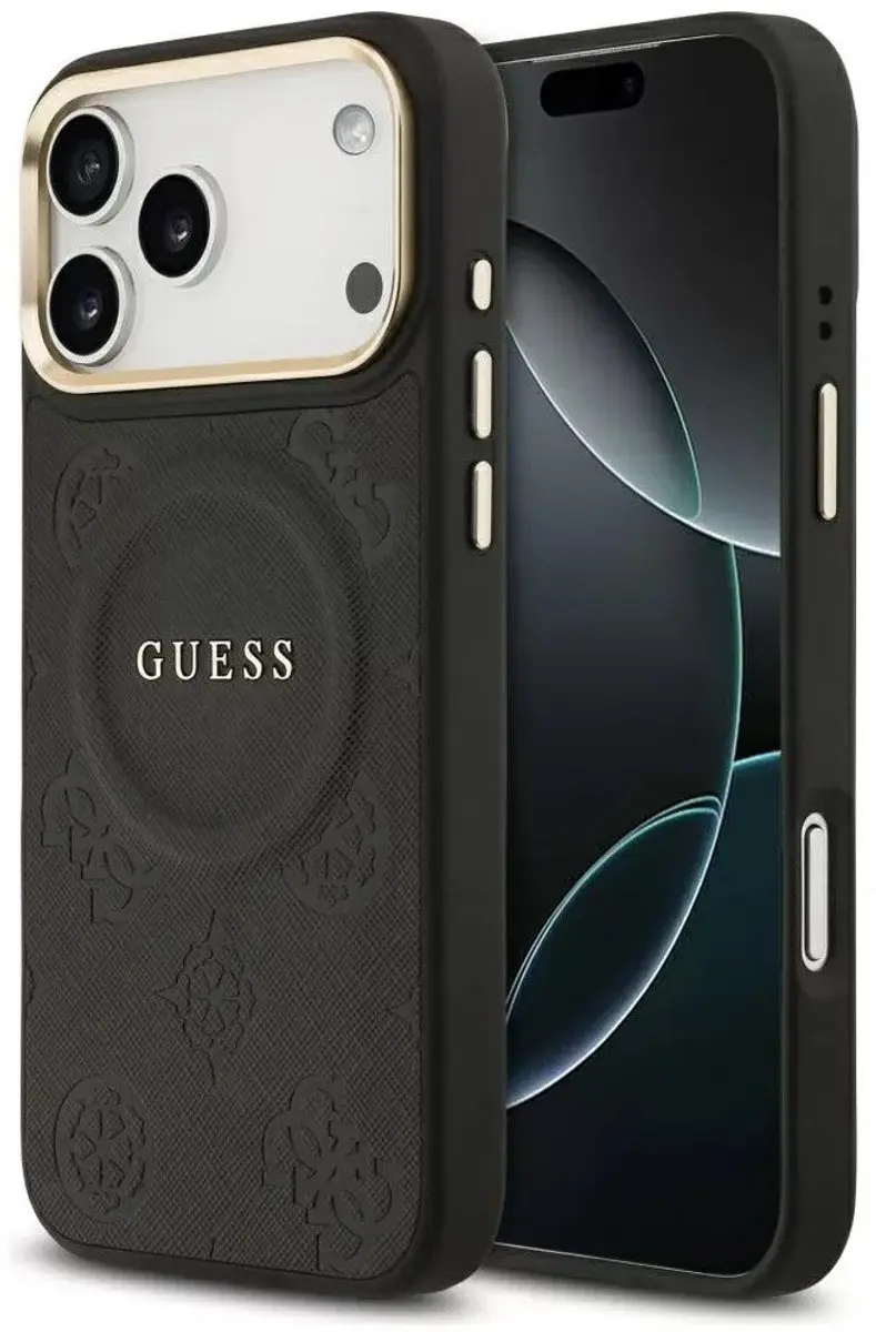 Guess Kevlar Triangle Logo MagSafe Hoesje - iPhone 18/17 Pro Max - Bruin - afbeelding 2 van 2