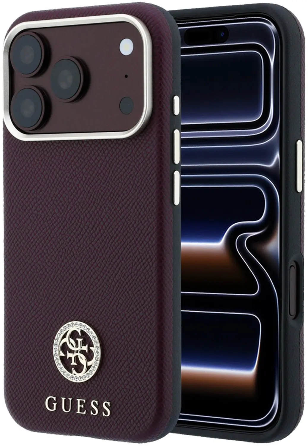 Guess Bordeauxrood Hoesje iPhone 18 Pro