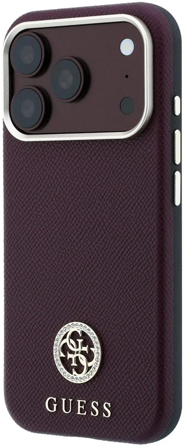 Guess MagSafe Hoesje iPhone 18/17 Pro Max - Bordeauxrood - afbeelding 2 van 6