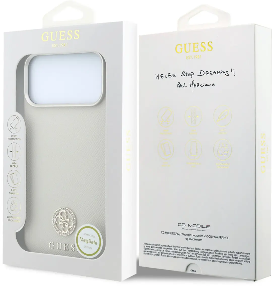 Guess MagSafe Hoesje iPhone 18/17 Pro Max - Beige - afbeelding 6 van 6