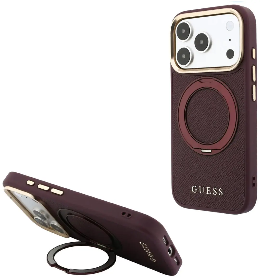 Guess Bordeauxrood MagSafe-hoesje iPhone 18/17 Pro Max